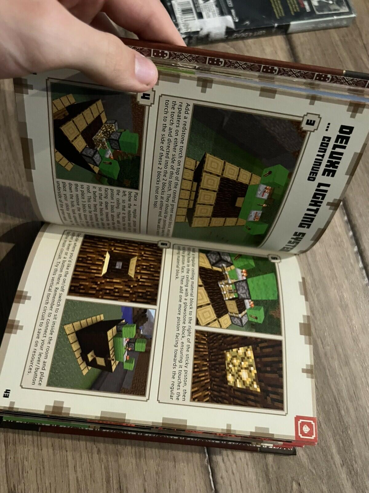 Minecraft Redstone Handbook Updated Edition Mojang 2014 Hardover 9+
