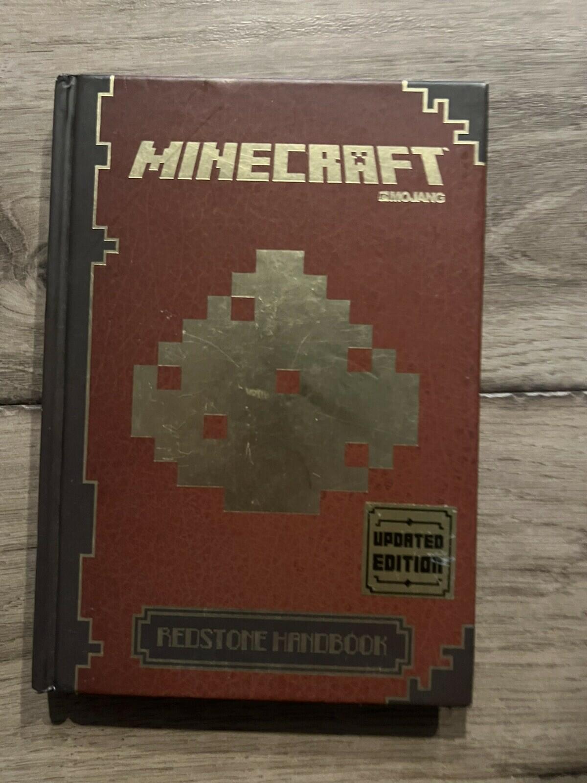 Minecraft Redstone Handbook Updated Edition Mojang 2014 Hardover 9+