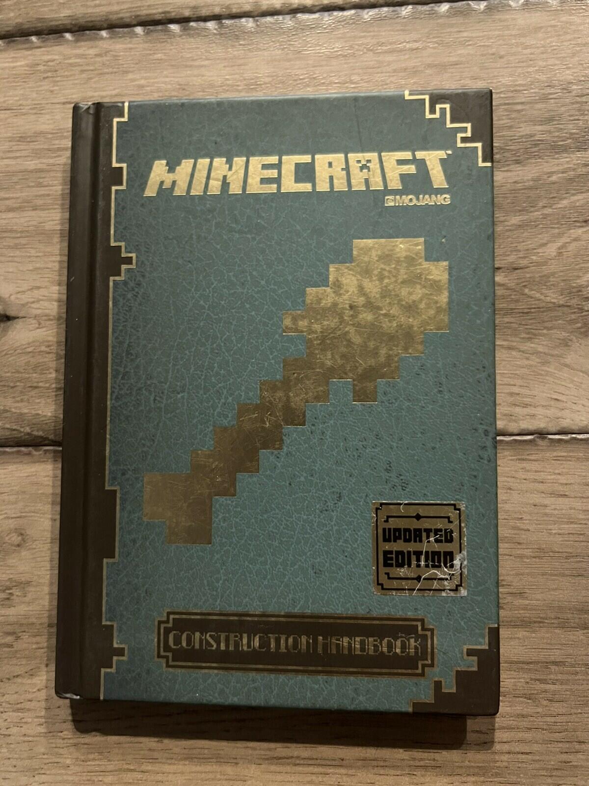 Minecraft Construction Handbook Updated Edition Mojang 2014 Hardover 9+