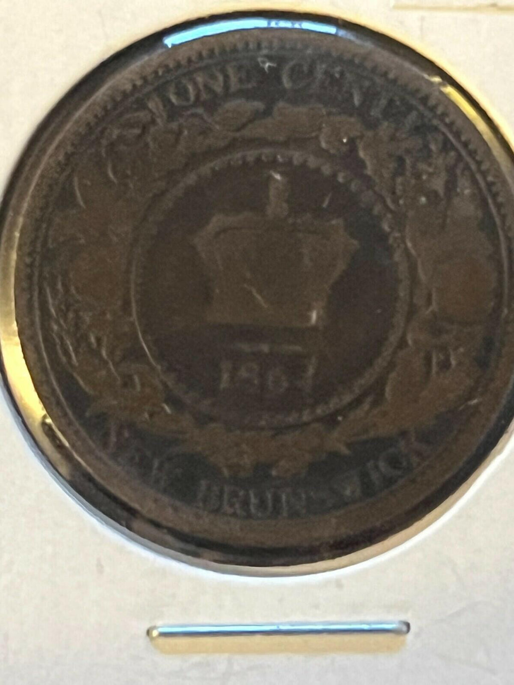 1864 New Brunswick NB: Canada 1 Cent Large Penny Coin