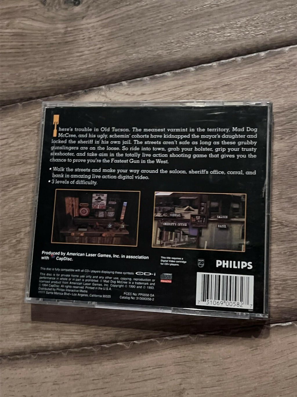 Mad Dog McCree (Phillips CD-i, 1994) CIB