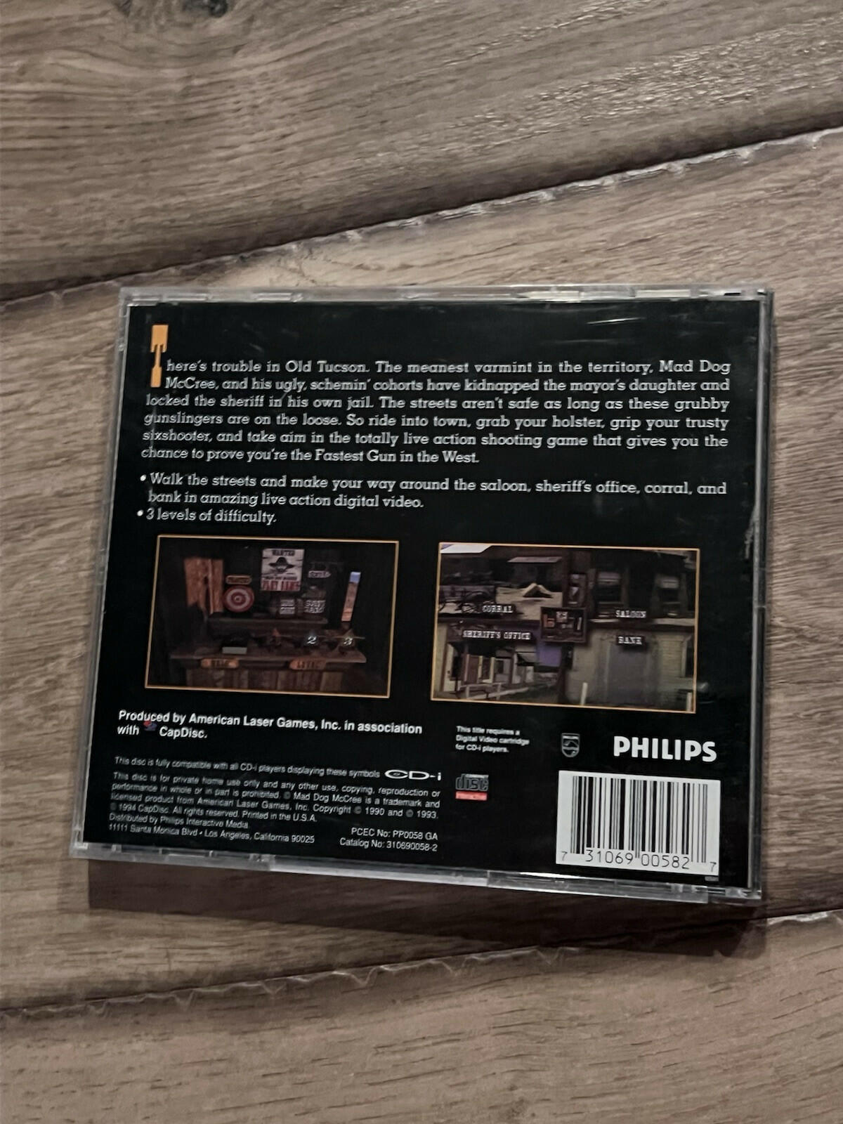 Mad Dog McCree (Phillips CD-i, 1994) CIB