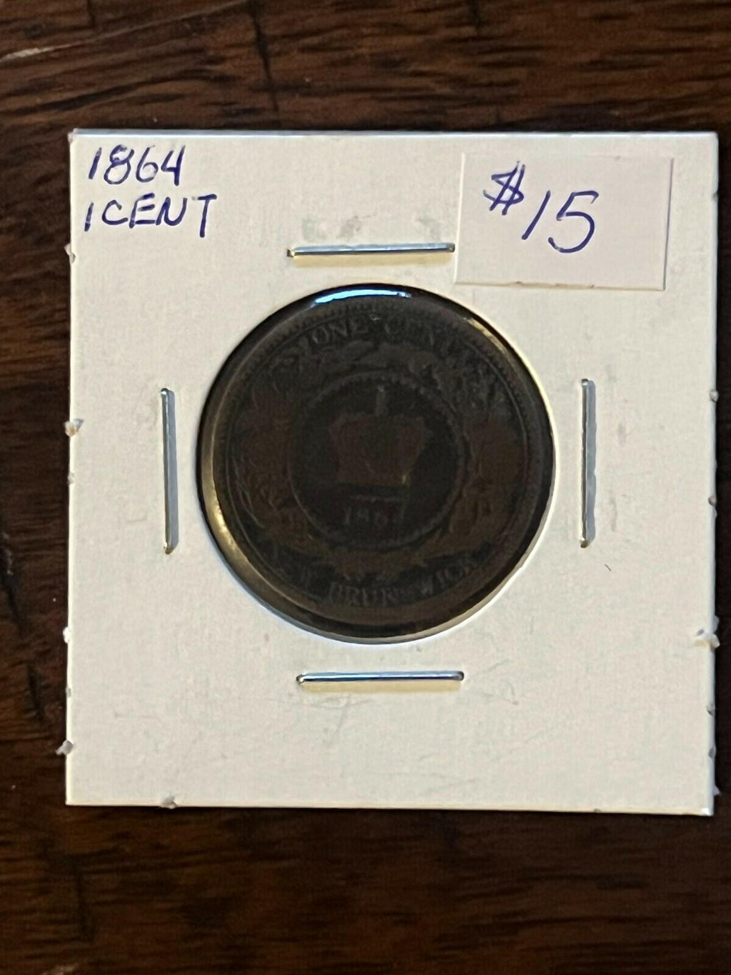 1864 New Brunswick NB: Canada 1 Cent Large Penny Coin