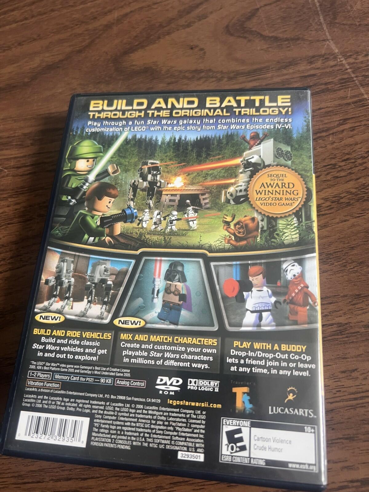 LEGO Star Wars II 2 Original Trilogy (Sony Playstation 2, 2006) CIB COMPLETE