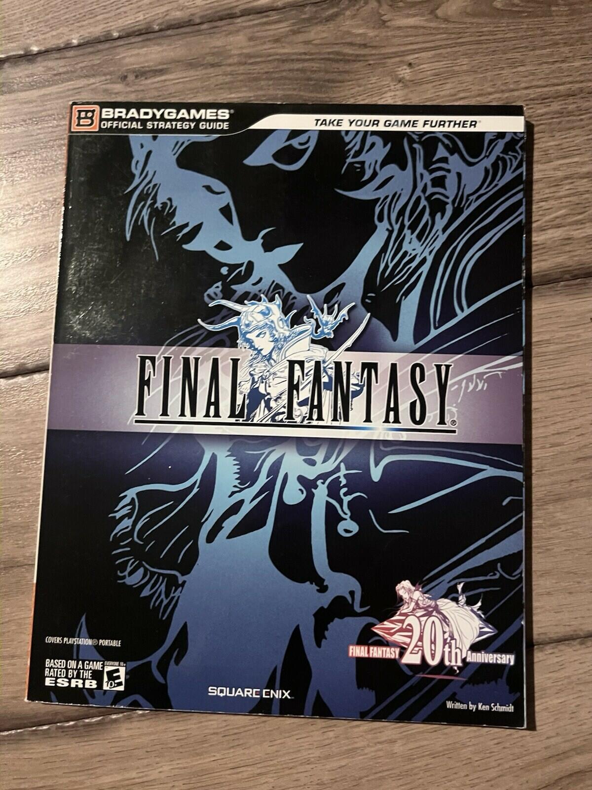 Final Fantasy I 20th Anniversary Sony PSP Brady Official Strategy Guide 2007