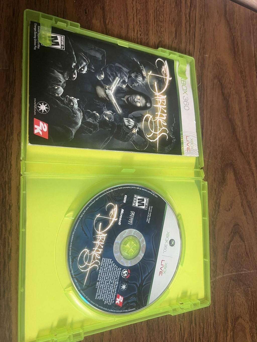 The Darkness (Microsoft Xbox 360, 2007) CIB COMPLETE