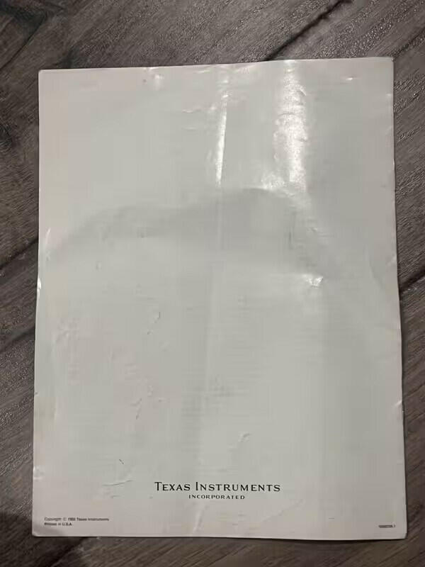 Texas Instruments Home Computer Brochure Vintage Computing Addendum