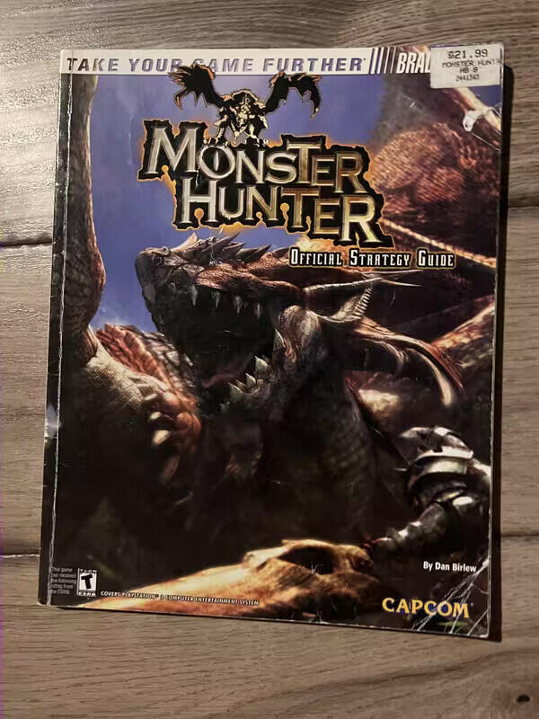 Monster Hunter Brady Games Capcom Playstation 2 PS2 Strategy Guide