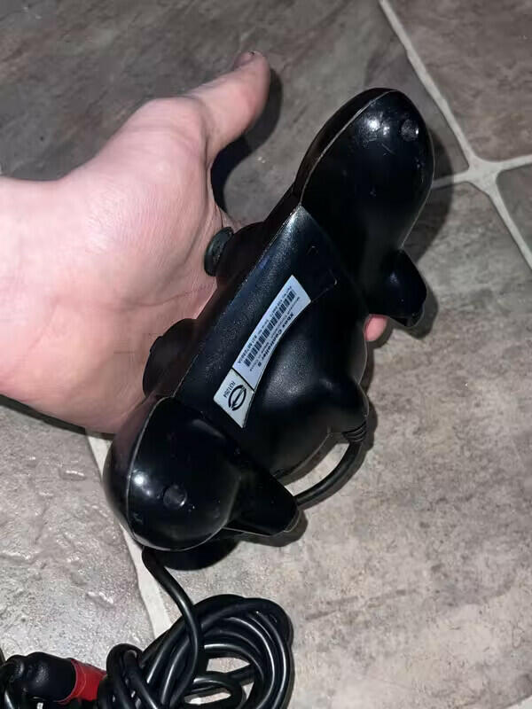 Original OEM Microsoft Xbox Controller S Black X08-69873 w/ 10ft cable