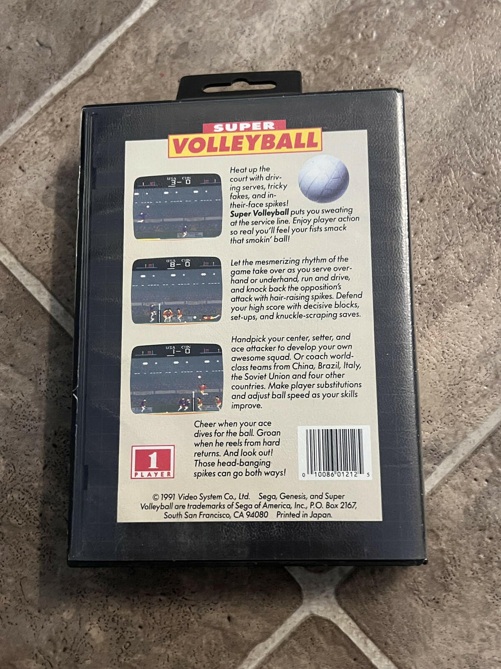 Super Volleyball (Sega Genesis, 1991) CIB COMPLETE