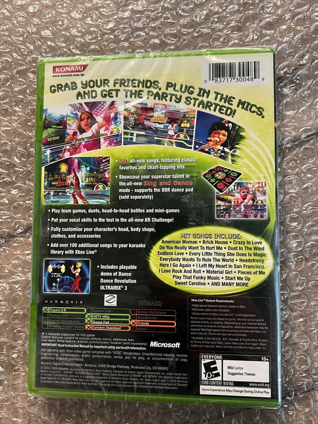 Karaoke Revolution Party (Microsoft Xbox, 2005) GAME ONLY BRAND NEW SEALED