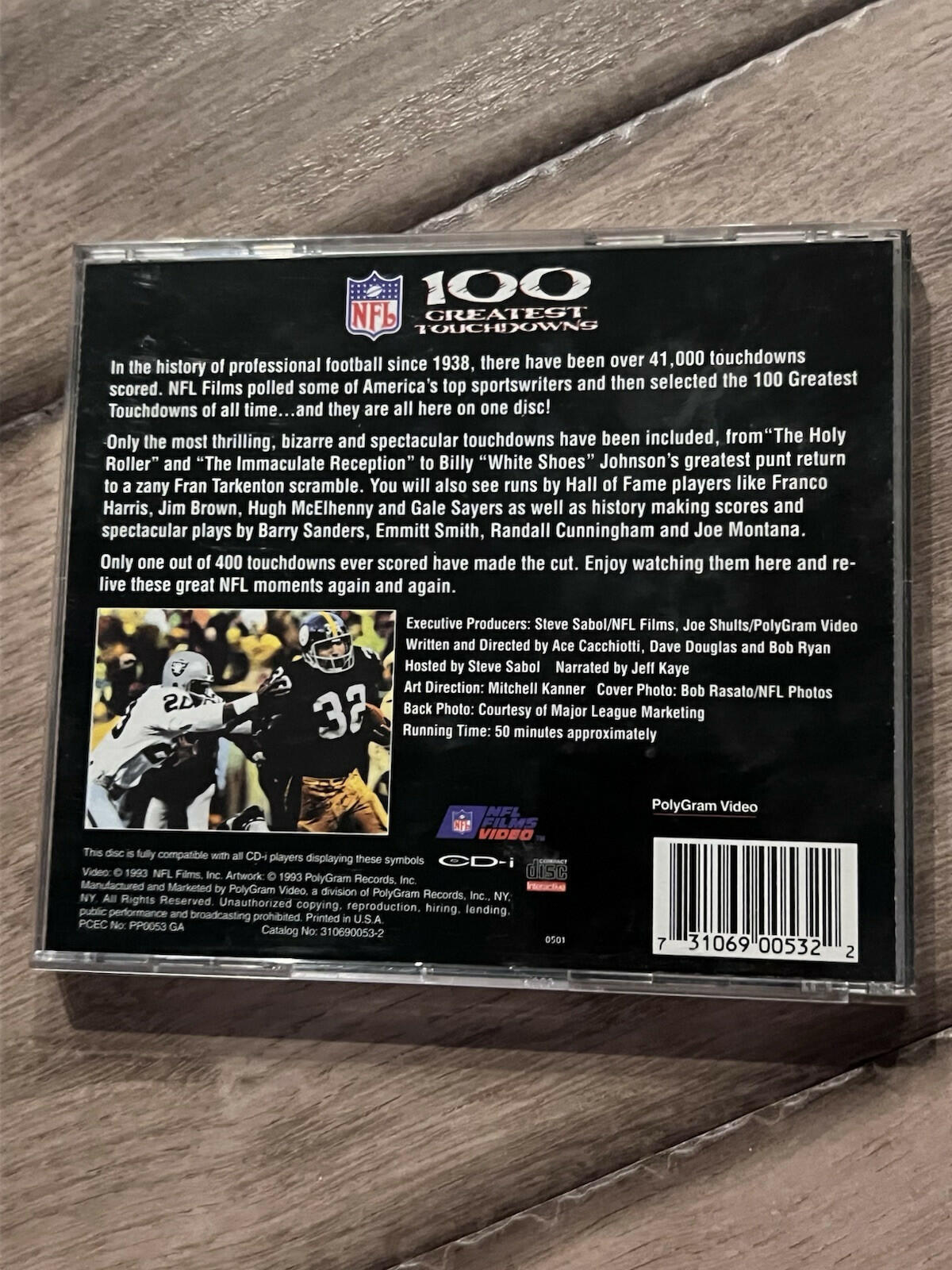 NFL 100 Greatest Touchdowns (Phillips CD-i, 1993) CIB