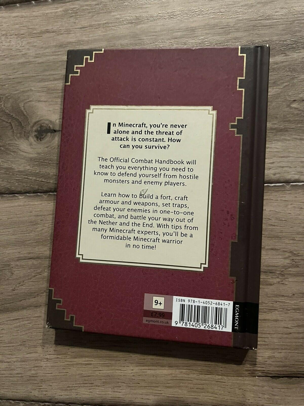 Minecraft Combat Handbook Mojang 2014 Hardover 9+