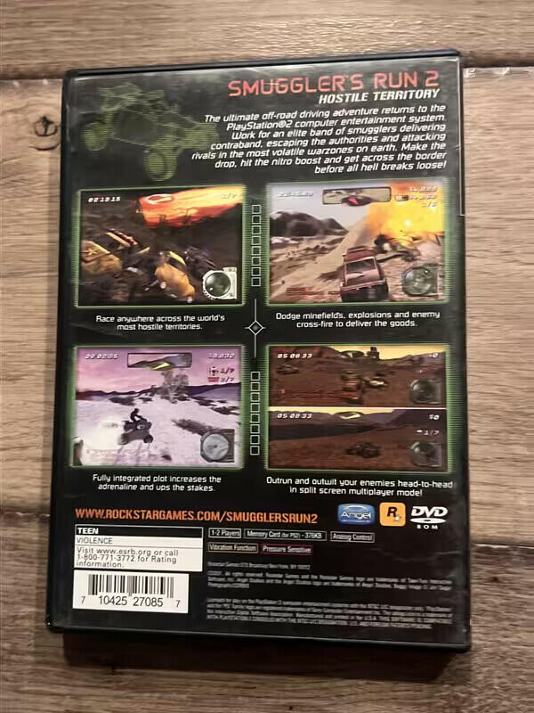 Smuggler's Run 2: Hostile Territory (Sony Playstation 2, 2001) CIB
