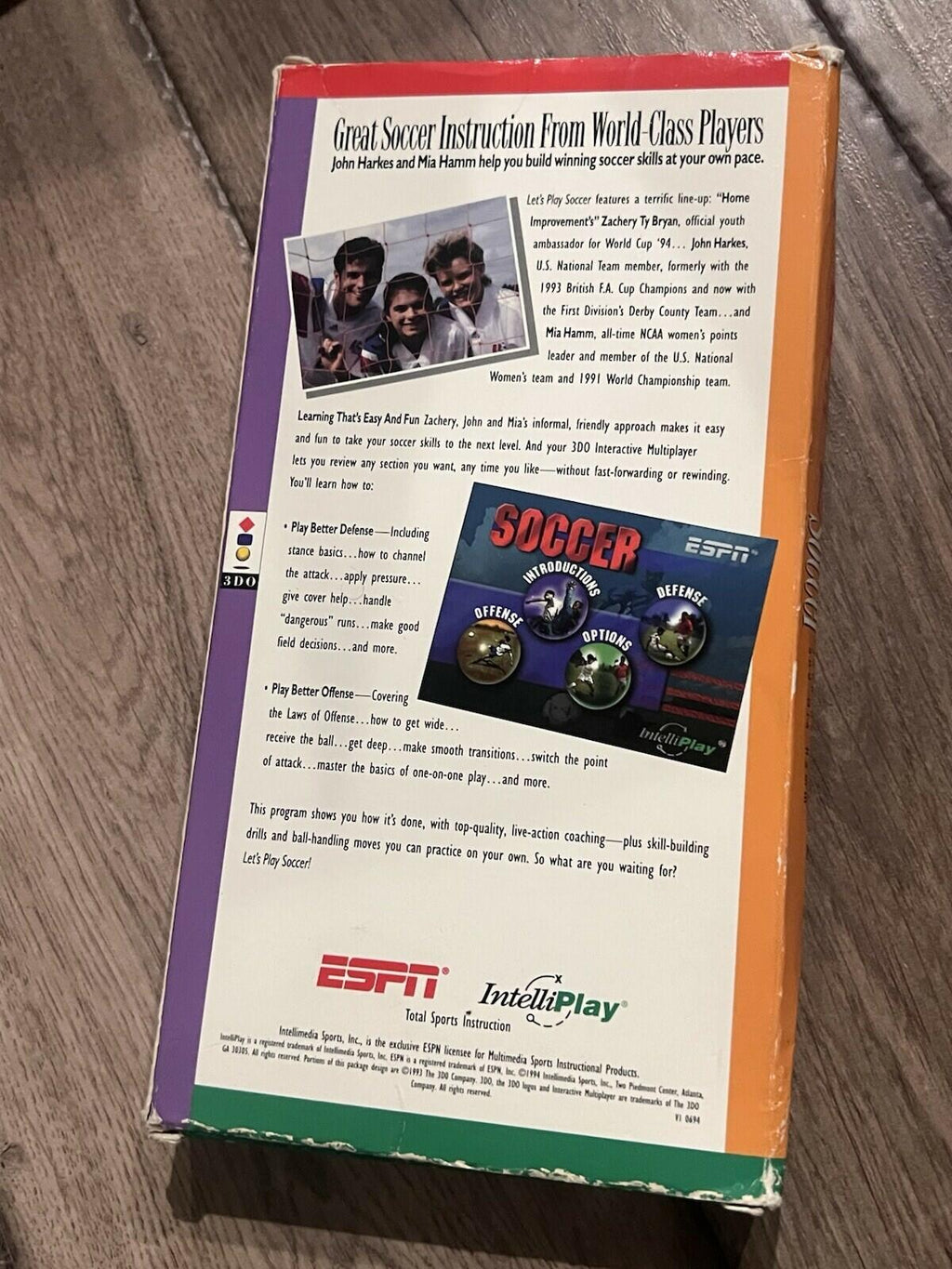 ESPN: Let's Play Soccer (3DO, 1994) CIB COMPLETE LONGBOX NEW SEALED GAME