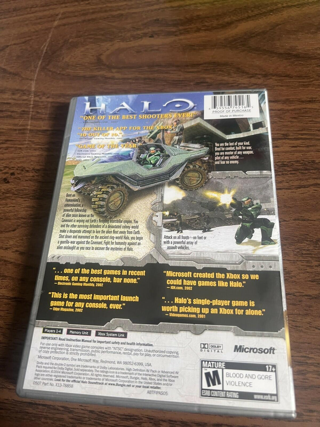 Halo: Combat Evolved - Best of Platinum Hits (Microsoft Xbox, 2001) CIB COMPLETE