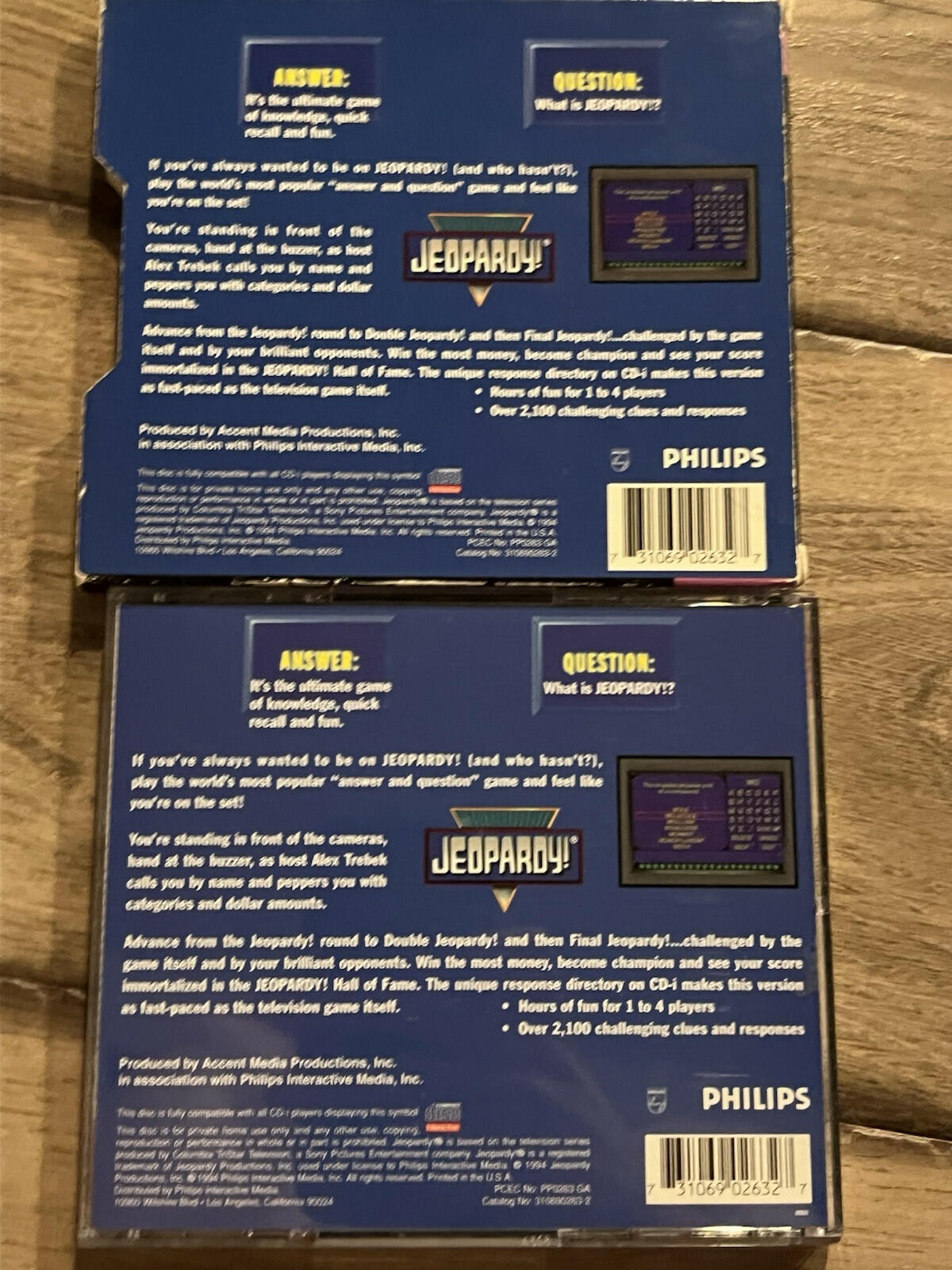 Jeopardy! (Phillips CD-i, 1994) CIB WITH SLIP COVER