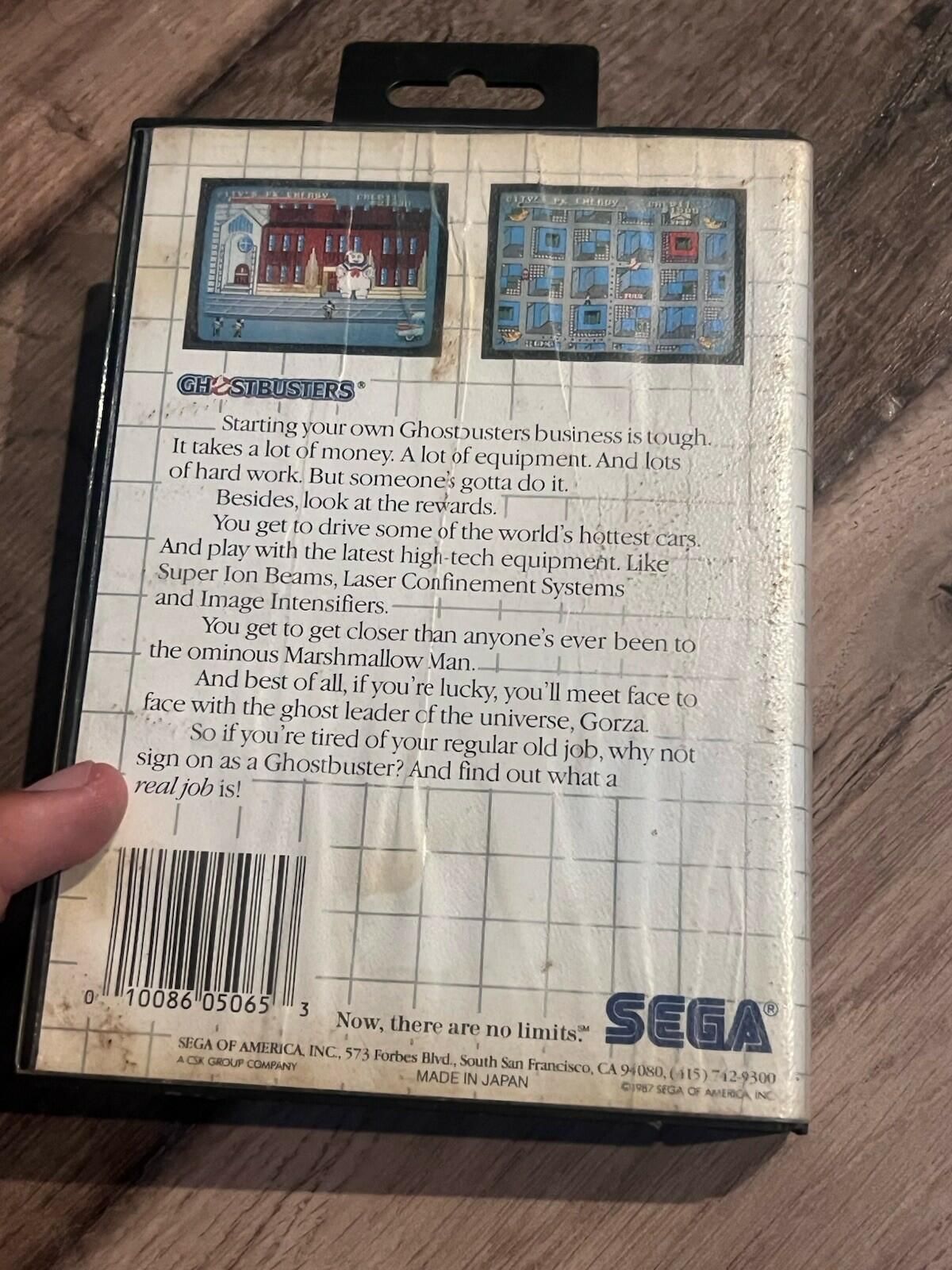 Ghostbusters (Sega Master System, 1987) ARTWORK ONLY