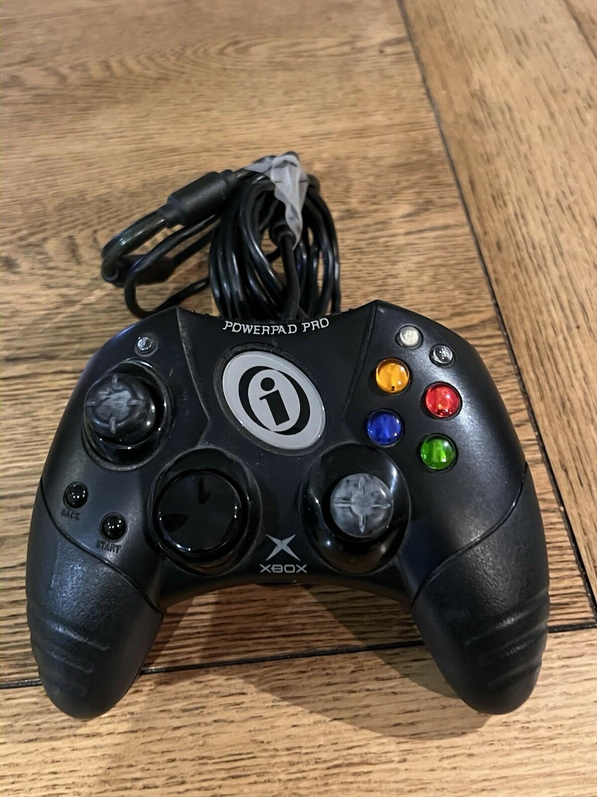 Powerpad Pro Blue Xbox Controller w/Breakaway Cable