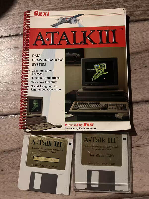 A-Talk III v1.2D Oxxi Felsina Data Telecommunications for Amiga