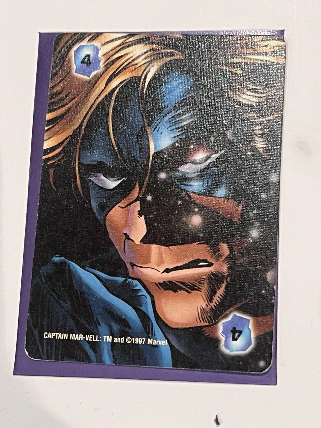1997 Overpower CCG Monumental OverPower Captain Marvel Mar-Vell 0c41