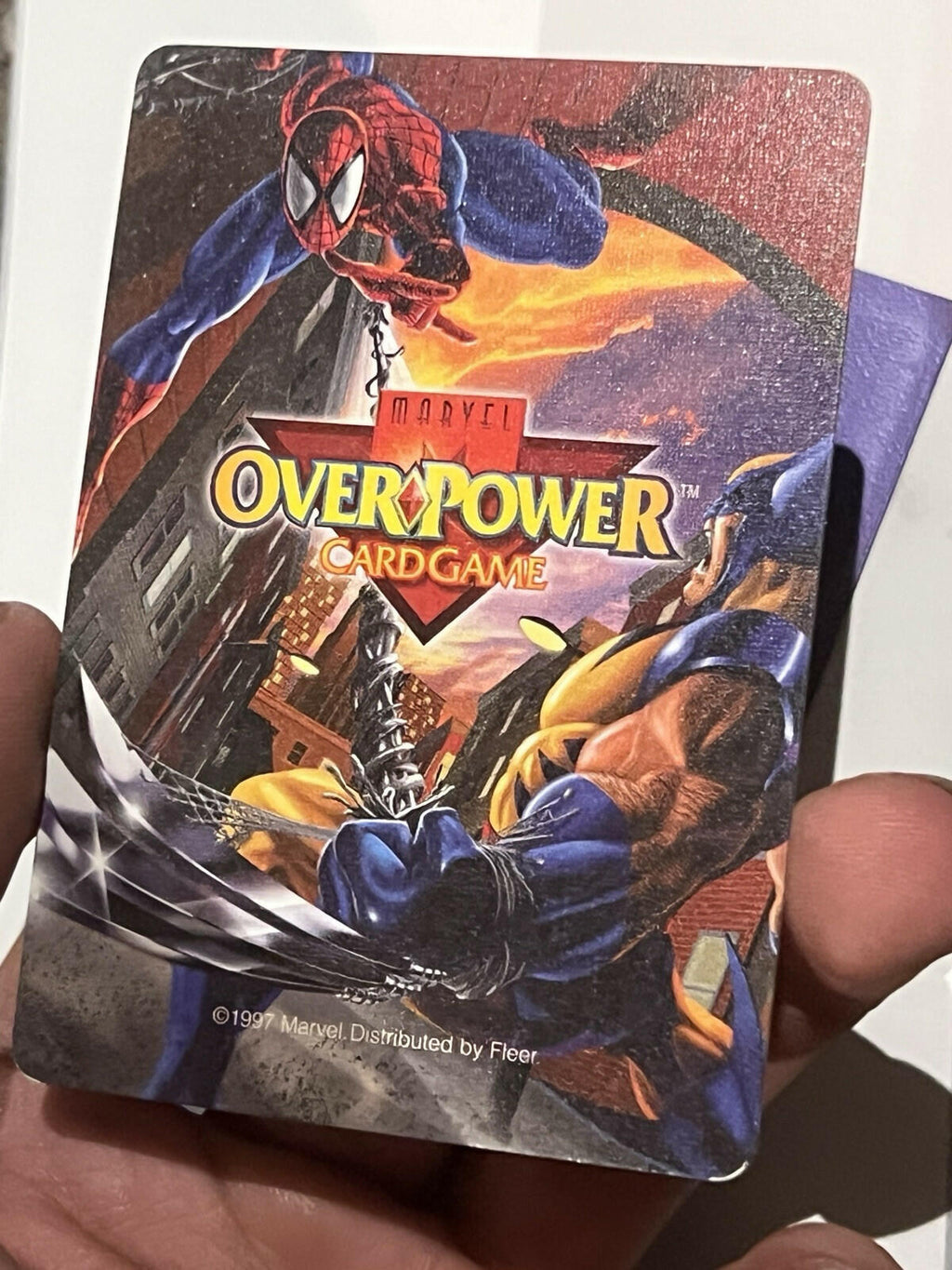 1997 Overpower CCG Monumental OverPower Captain Marvel Mar-Vell 0c41