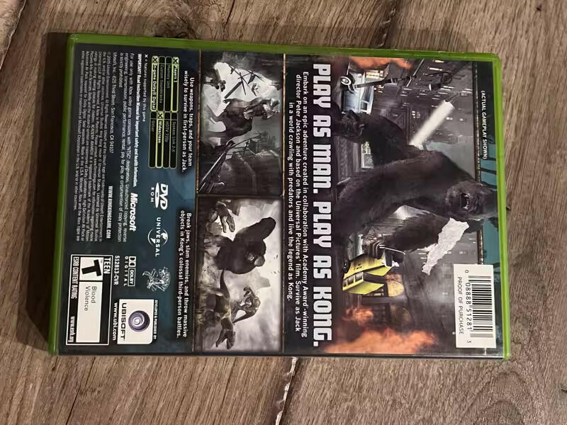 Peter Jackson's King Kong (Microsoft Xbox, 2005) CIB