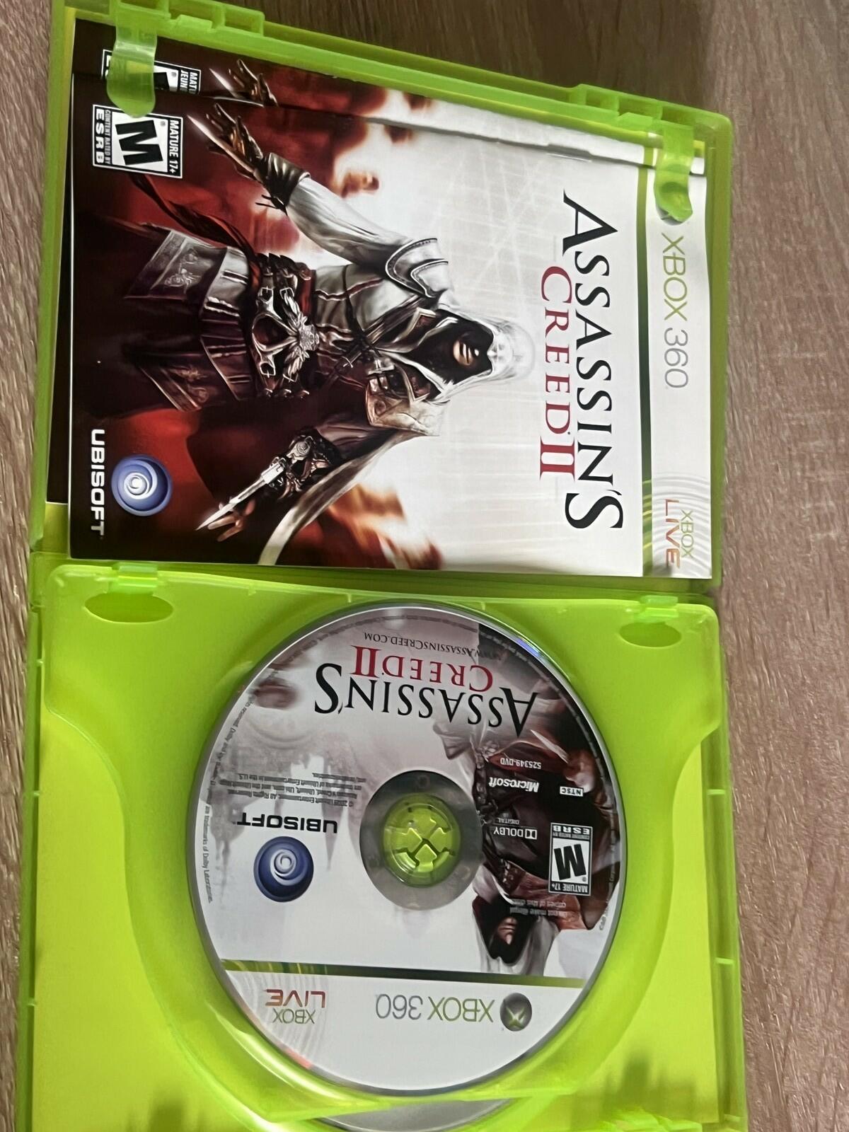 Assassin's Creed 2 II (Microsoft Xbox 360, 2009) CIB WITH BONUS DISC