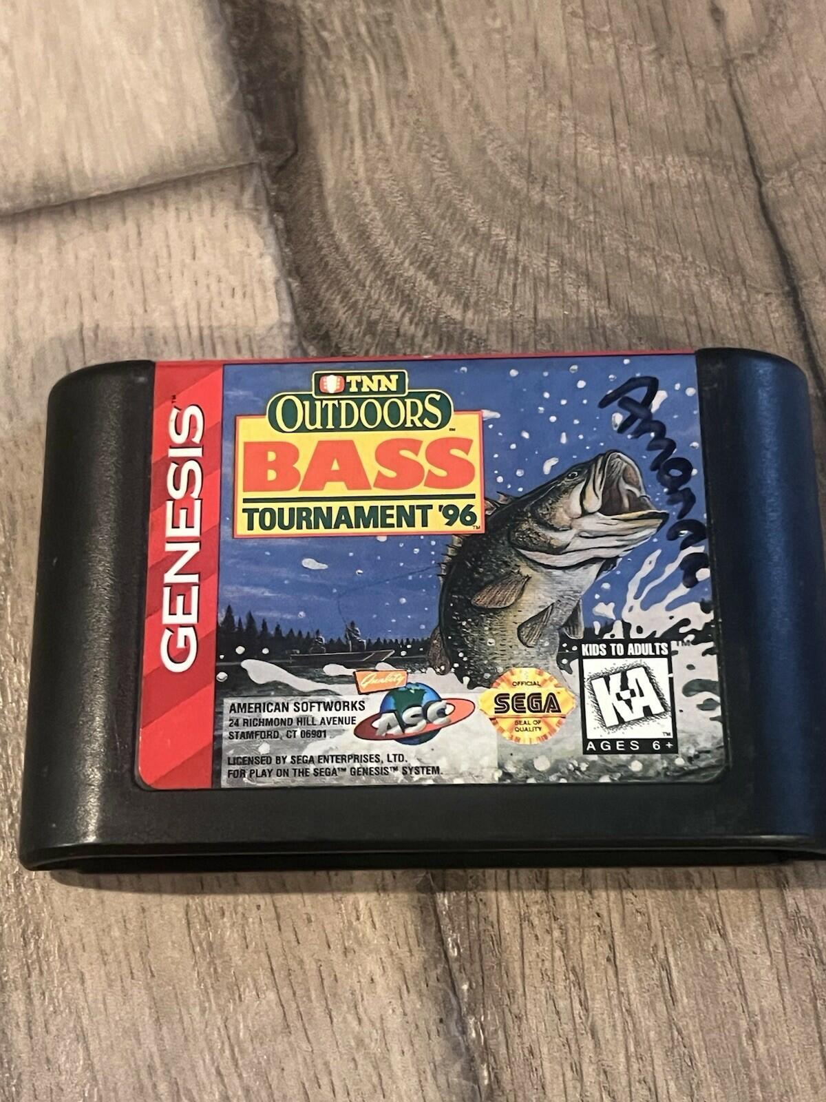 TNN Outdoors Bass Tournament '96 (Sega Genesis, 1996) CART ONLY