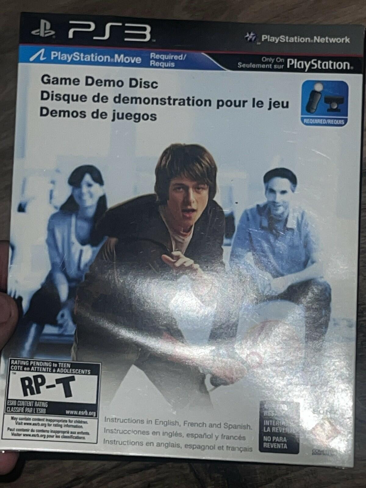 PlayStation3 PS3 Move Sports Champion Bundle Motion Controller Camera+ Demo Disc