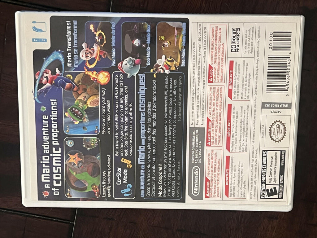 Super Mario Galaxy (Nintendo Wii, 2007) CIB COMPLETE