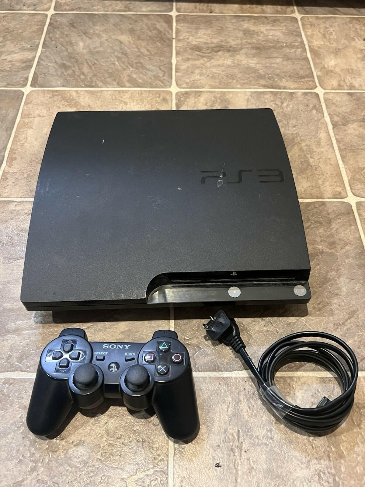 Sony PlayStation 3 Slim PS3 250GB Black Console Gaming System Only CECH-2001B