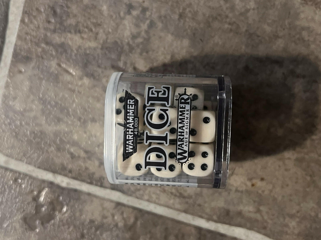 Warhammer Age of Sigmar Ivory Dice BRAND NEW SEALED