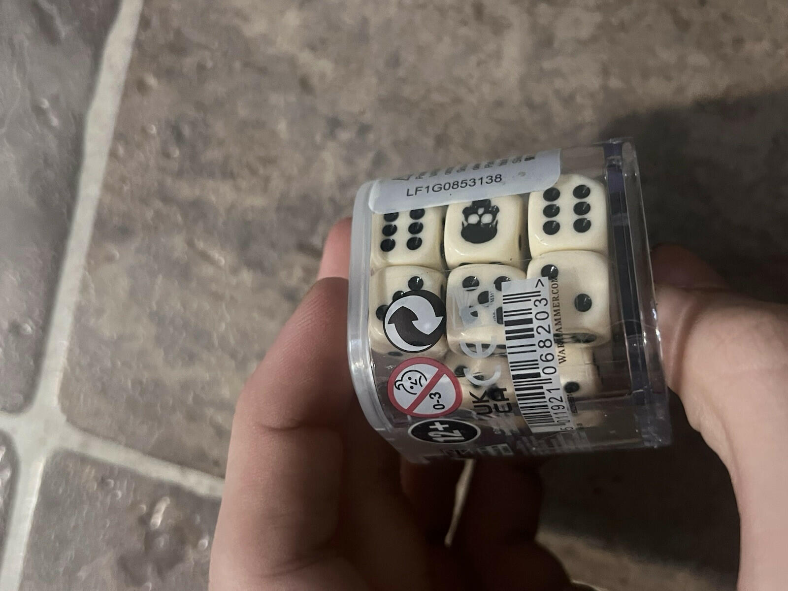 Warhammer Age of Sigmar Ivory Dice BRAND NEW SEALED