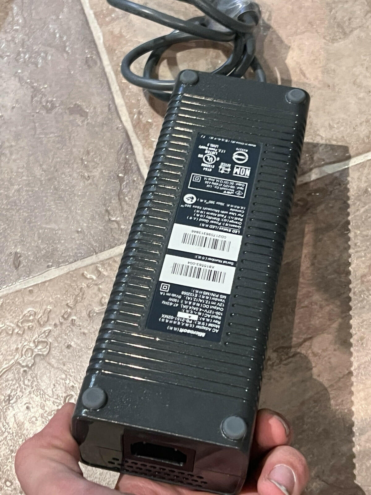 Xbox 360 AC Power Supply Adapter Microsoft PB-2151-02MX X819576-004