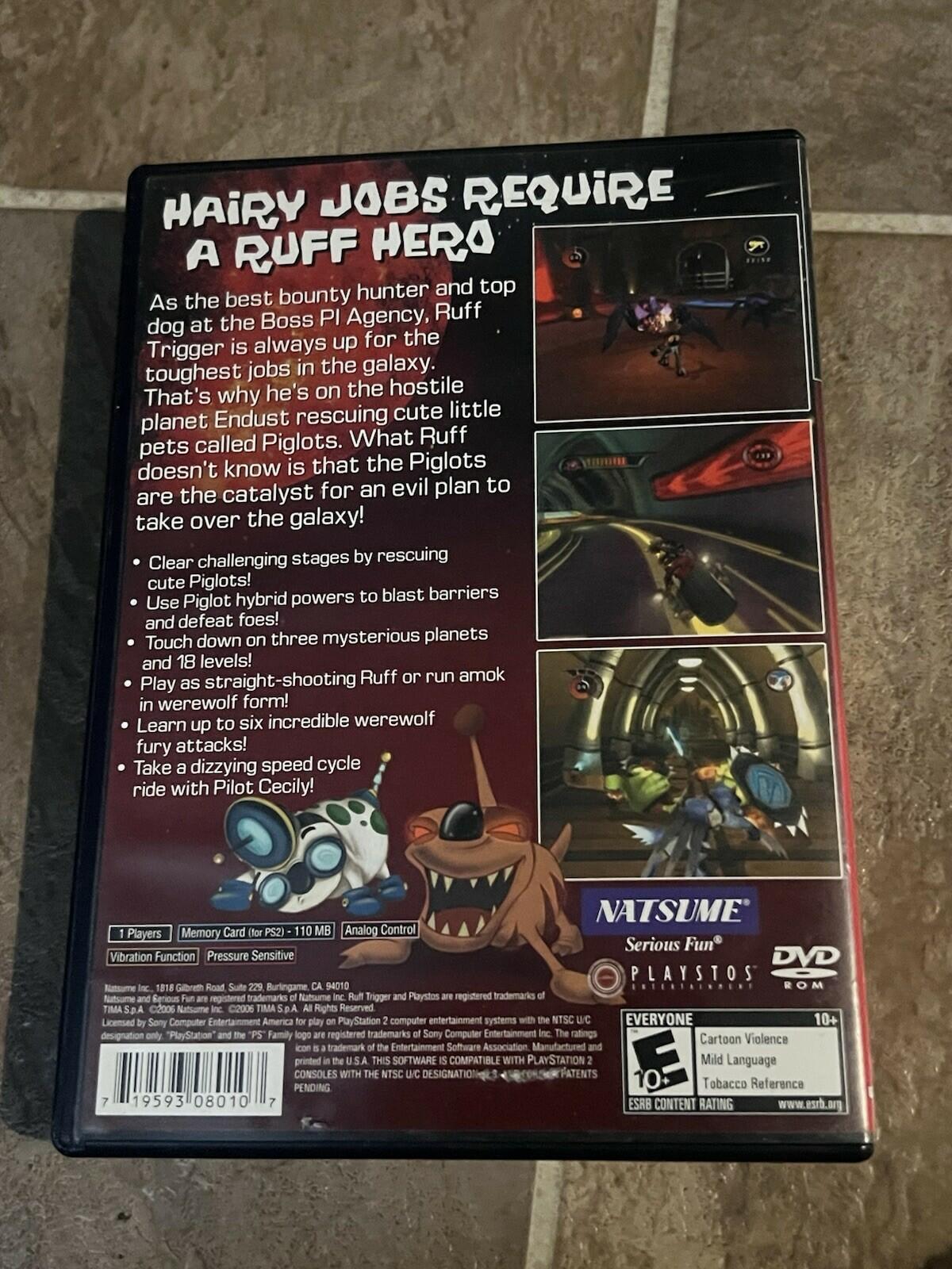 Ruff Trigger the Vanocore Conspiracy (Sony Playstation 2 PS2, 2006) CIB COMPLETE