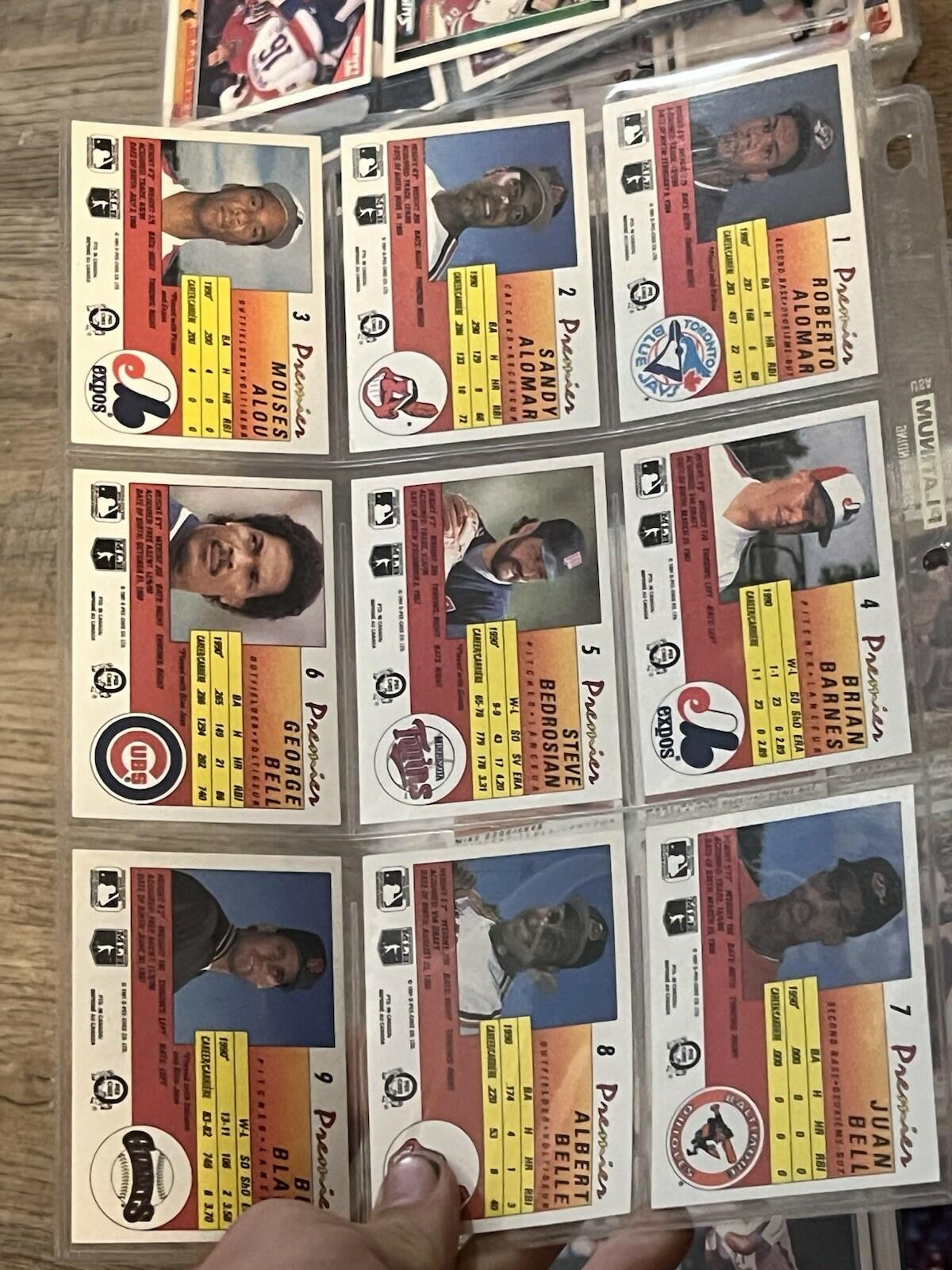 1991 O-Pee-Chee OPC Premier MLB Baseball Complete 132 Card Set, High Grade