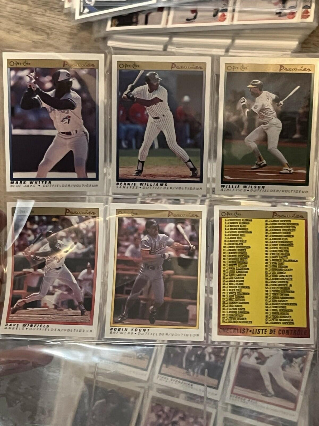 1991 O-Pee-Chee OPC Premier MLB Baseball Complete 132 Card Set, High Grade