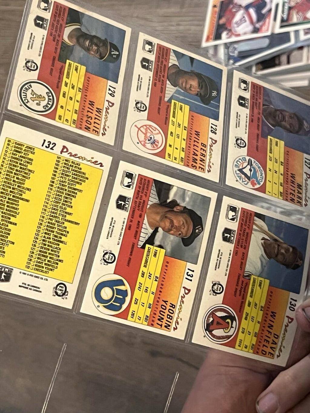 1991 O-Pee-Chee OPC Premier MLB Baseball Complete 132 Card Set, High Grade