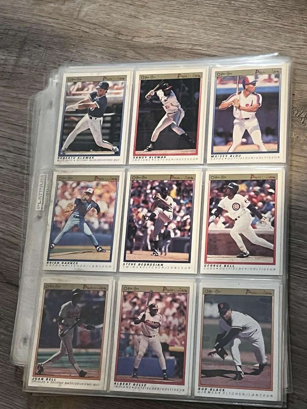 1991 O-Pee-Chee OPC Premier MLB Baseball Complete 132 Card Set, High Grade