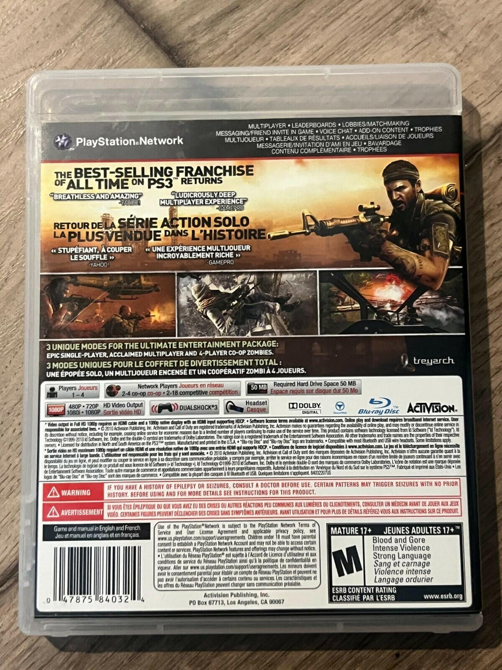 Call of Duty: Black Ops (Sony PlayStation 3, 2010) CIB