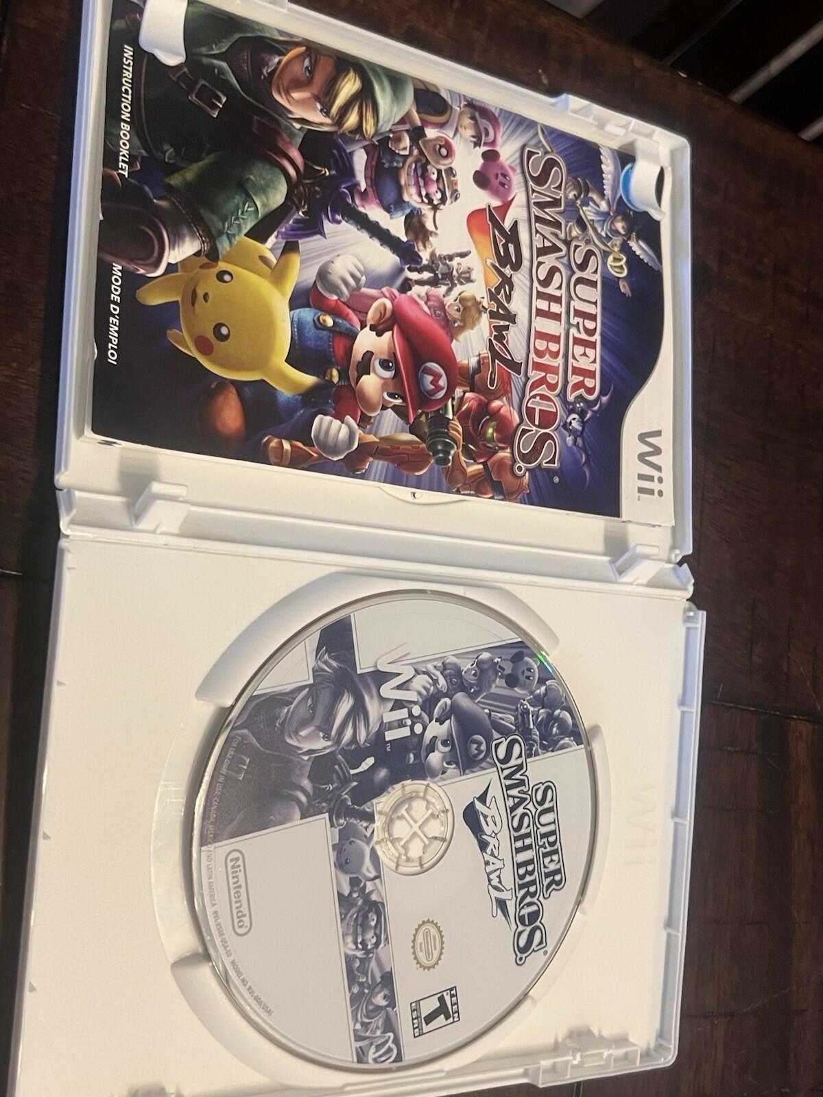 Super Smash Bros Brawl (Nintendo Wii 2008) CIB COMPLETE IN BOX