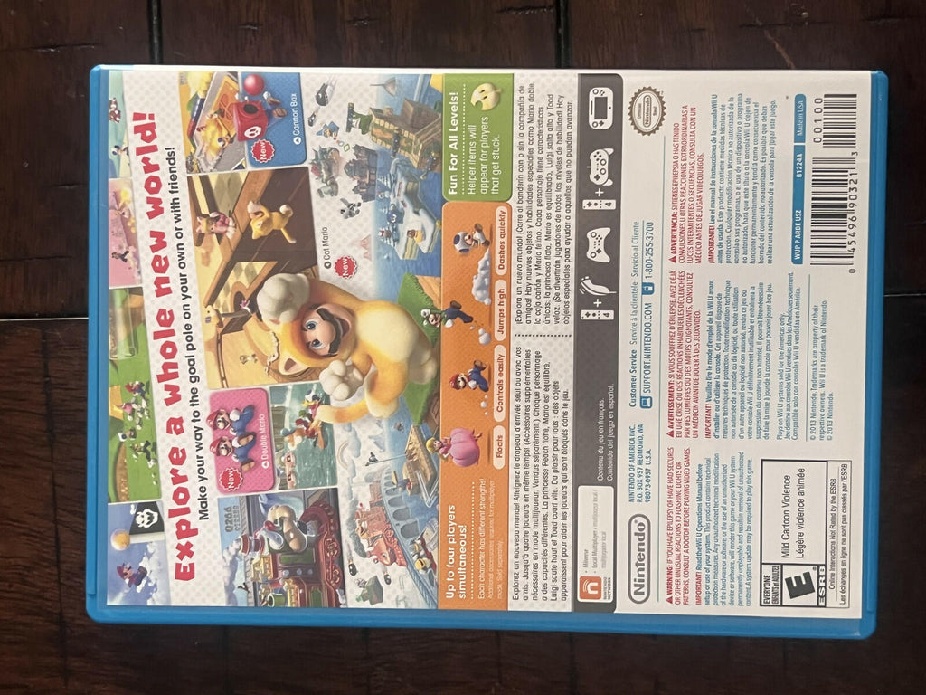 Super Mario 3D World (Nintendo Wii U, 2013) CIB COMPLETE