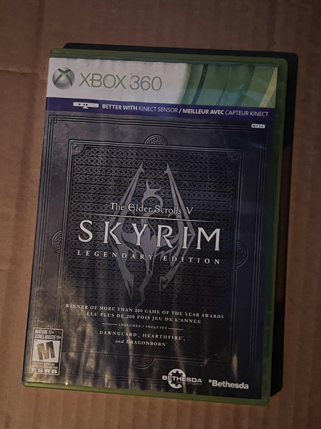 Elder Scrolls V: Skyrim - Legendary Edition (Microsoft Xbox 360, 2013) NO MANUAL
