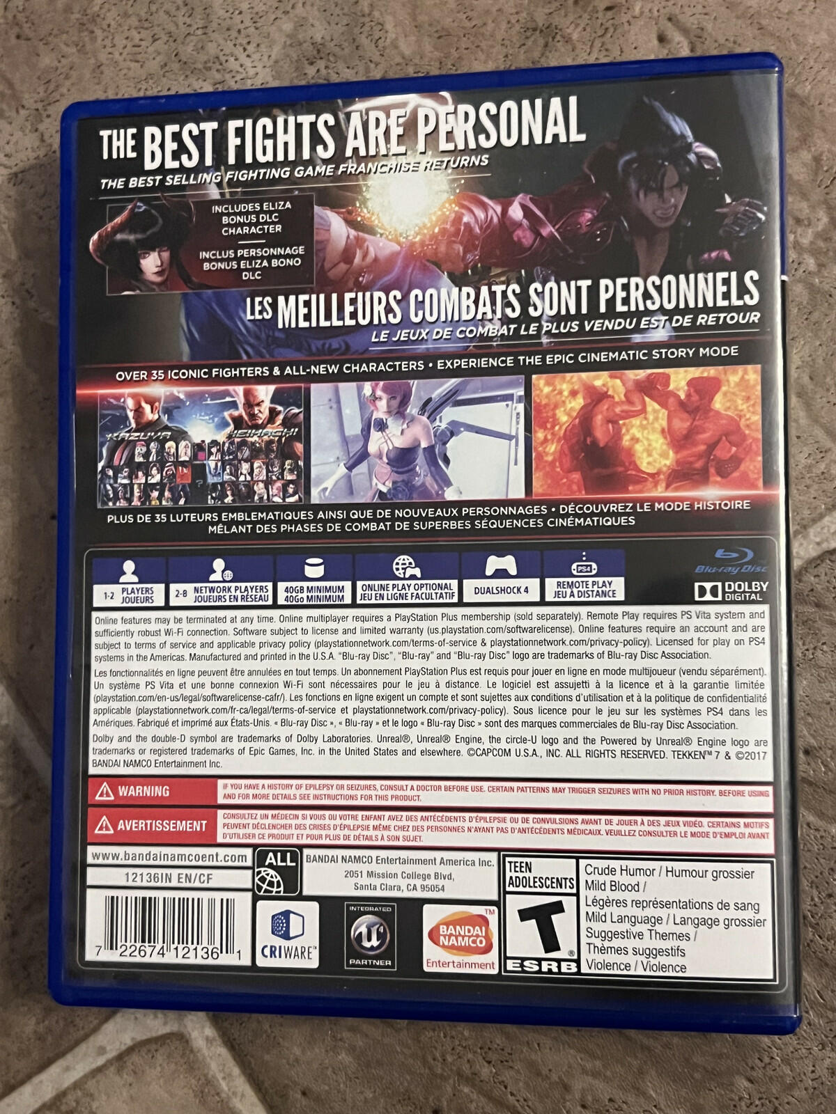 Tekken 7: Day One Edition (Sony Playstation 4 PS4, 2017) CIB COMPLETE