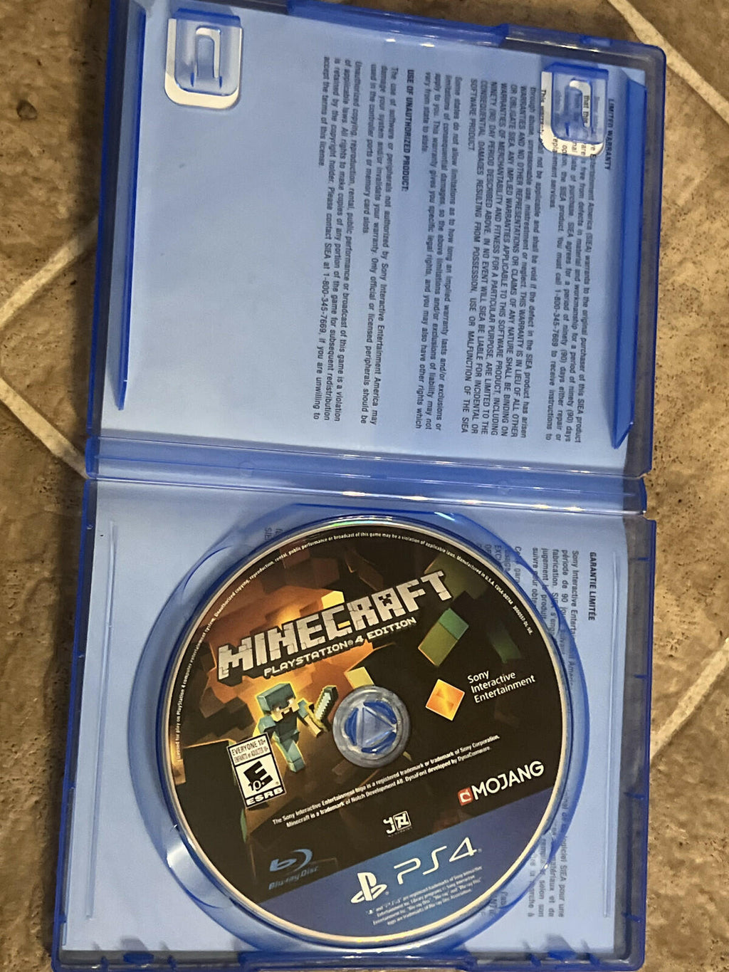 Minecraft: Playstation 4 Edition (Sony Playstation 4 PS4, 2014) CIB COMPLETE