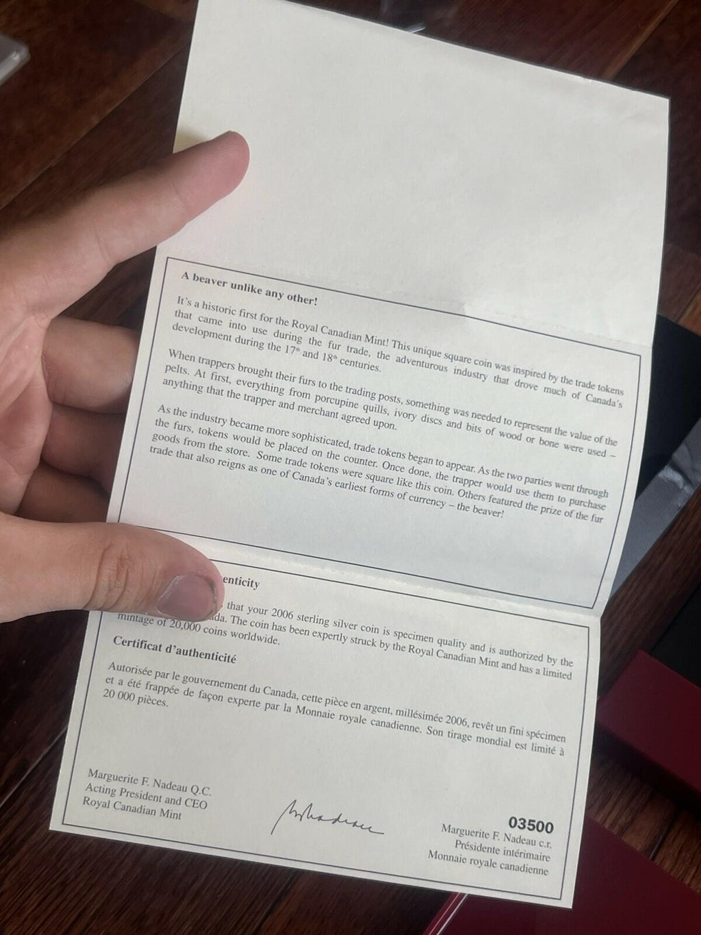 2006 Canada $3 Gold Plated Square Sterling Silver Coin: The Beaver (COA+BOX)