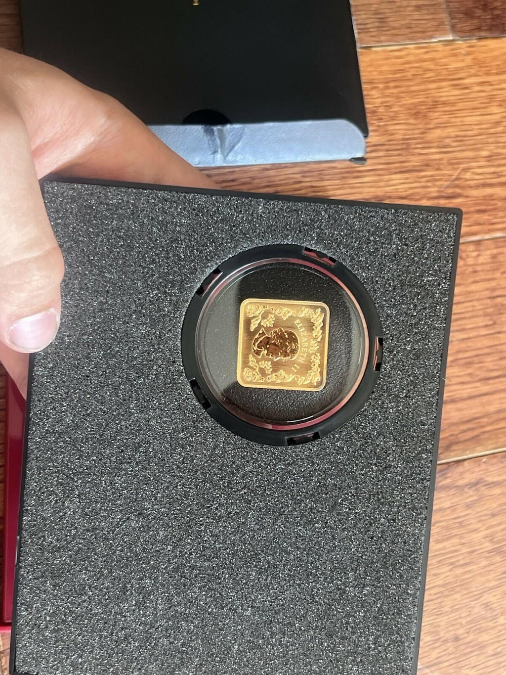 2006 Canada $3 Gold Plated Square Sterling Silver Coin: The Beaver (COA+BOX)