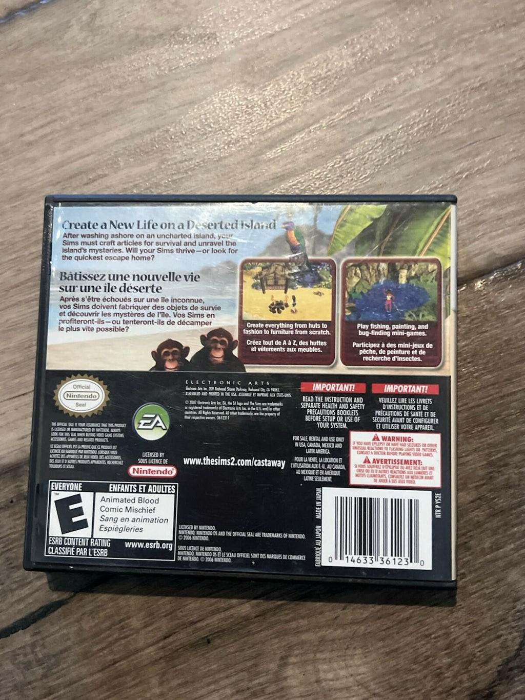 The Sims 2 Castaway (Nintendo DS, 2007) CIB COMPLETE