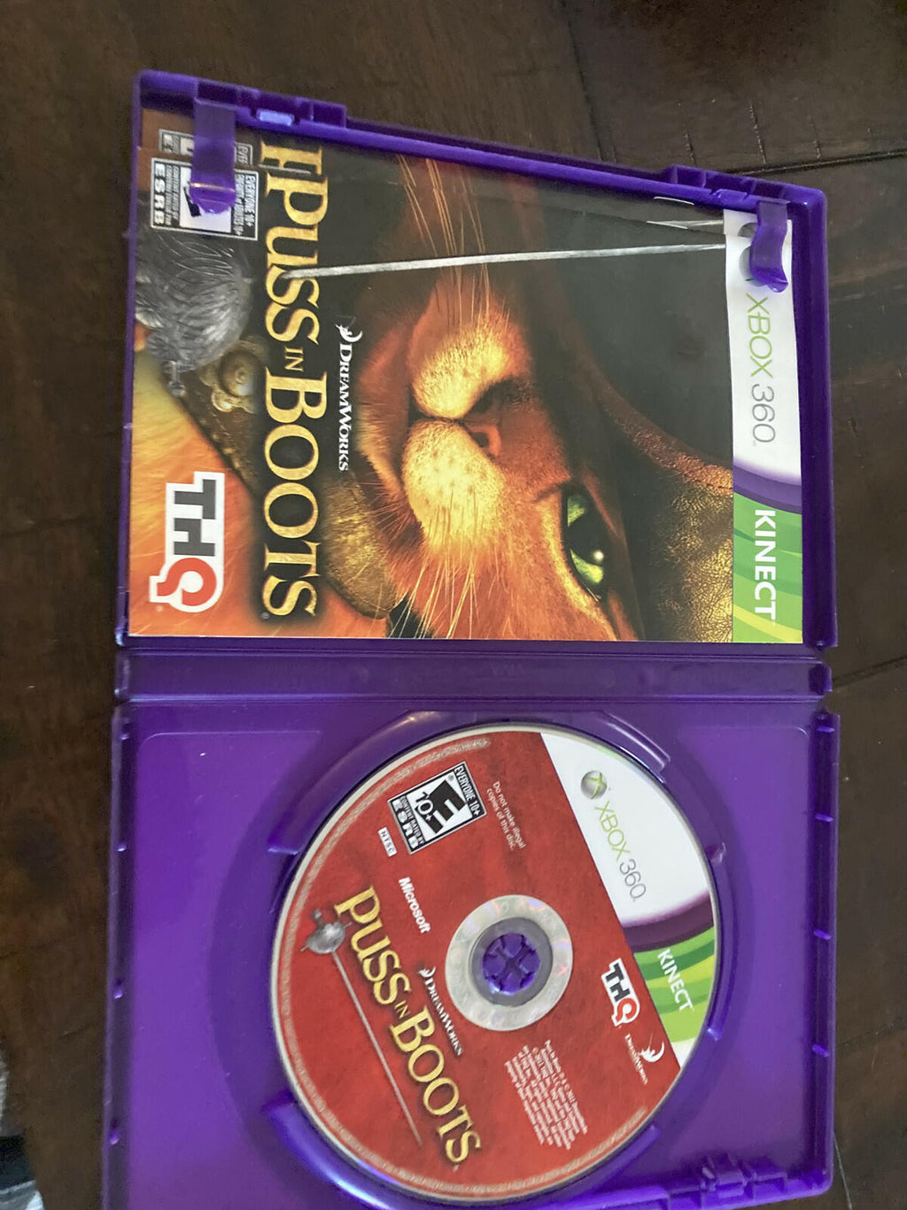 Puss In Boots (Microsoft Xbox 360, 2011) CIB COMPLETE